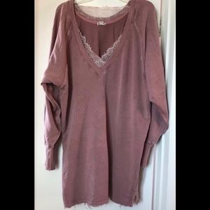 Free people Girl talk lounge pullover